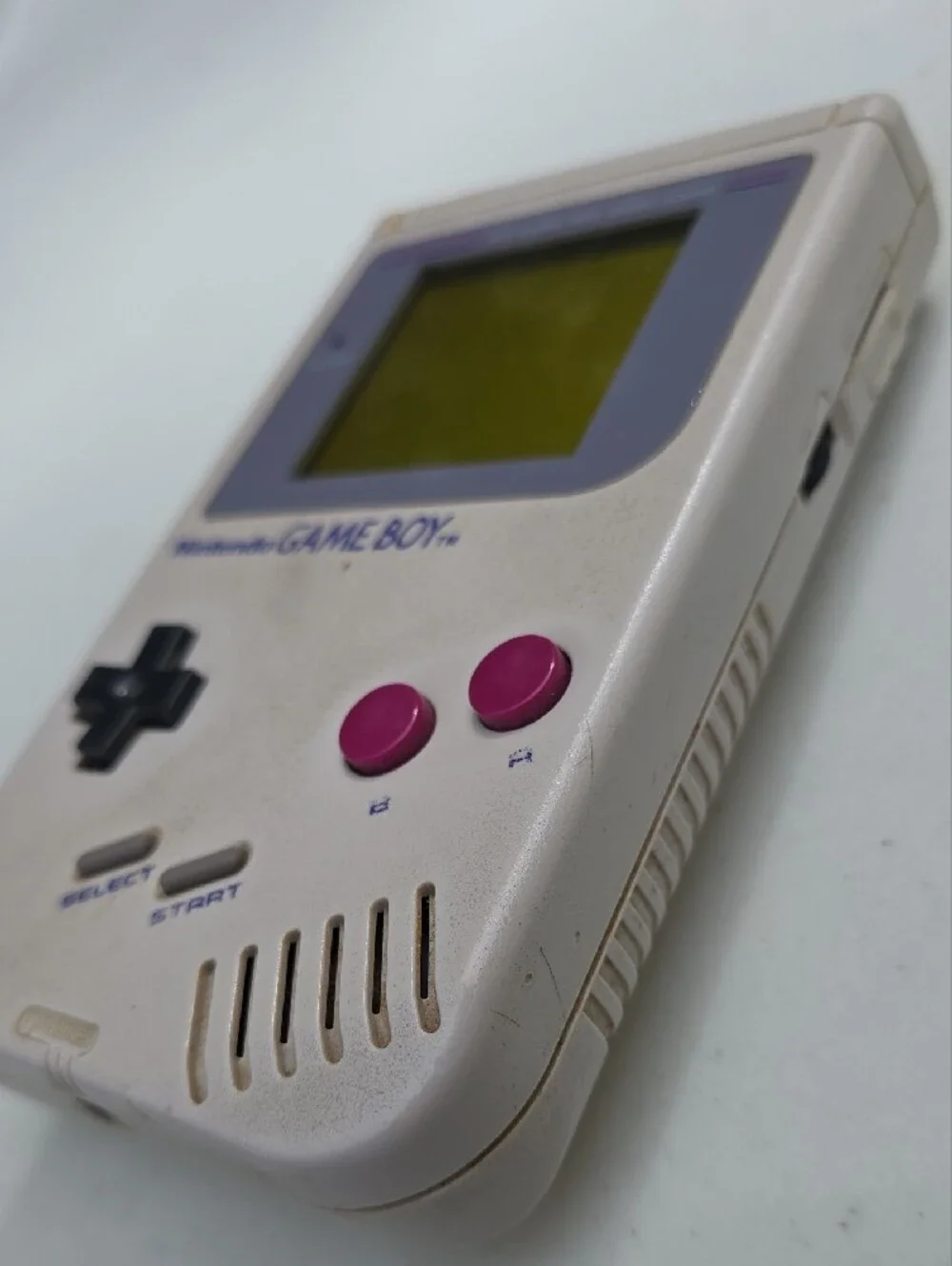 Nintendo Game Boy Handheld - Beige Body with Purple Buttons
